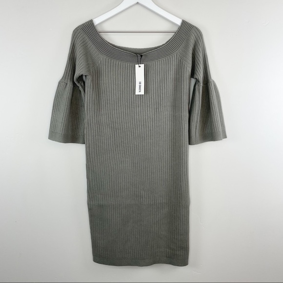 NWT BB Dakota Off-the-shoulder Sweater Dress Size Medium - Picture 3 of 8